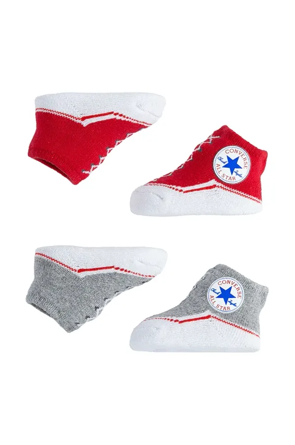 Converse Čarapice za bebe Converse 2-pack boja: crvena