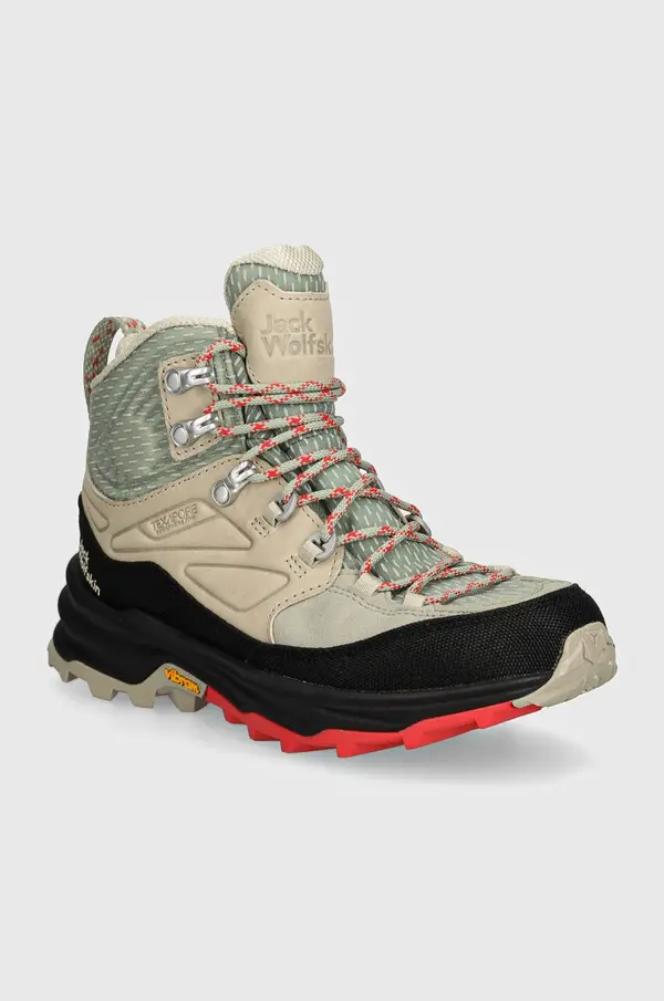 Jack Wolfskin Cipele Jack Wolfskin Cyrox Texapore Mid za žene, boja: zelena, 4064311