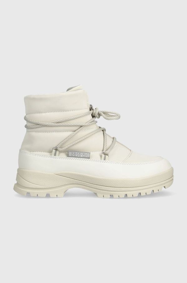 Napapijri Cipele Napapijri MUD za žene, boja: bež, s platformom, sa srednje toplom podstavom, NP0A4HW4.002