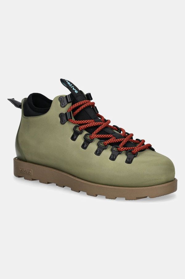 Native Cipele Native FITZSIMMONS za žene, boja: zelena, ravni potplat, sa srednje toplom podstavom, 31106848-3029