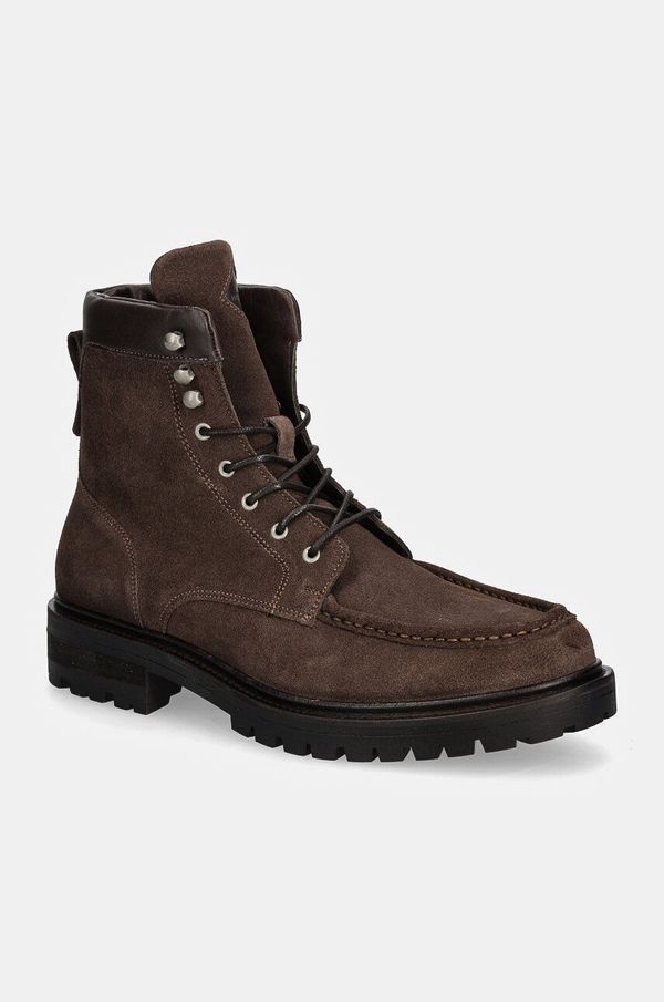 Hackett London Cipele od brušene kože Hackett London CITY ROOTS za muškarce, boja: smeđa, HMS21420