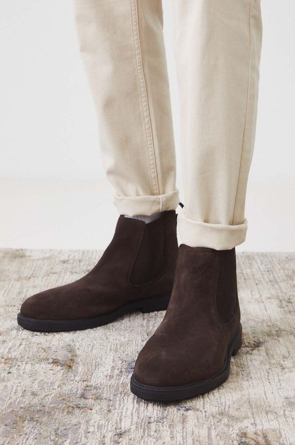 Medicine Cipele od brušene kože Medicine za muškarce, boja: smeđa