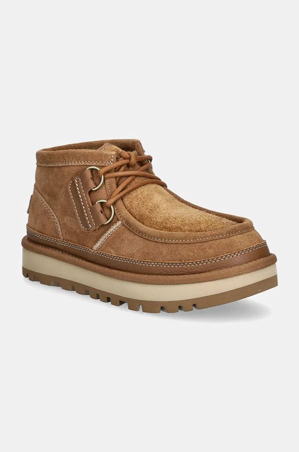 Ugg Cipele od brušene kože UGG Hayden Moc za muškarce, boja: smeđa, 1158276-CHE
