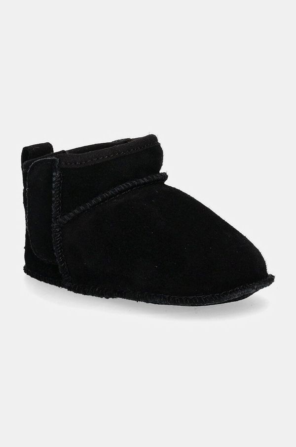 Ugg Cipele od brušene kože za bebe UGG BABY CLASSIC ULTRA MINI boja: crna, 1157690I