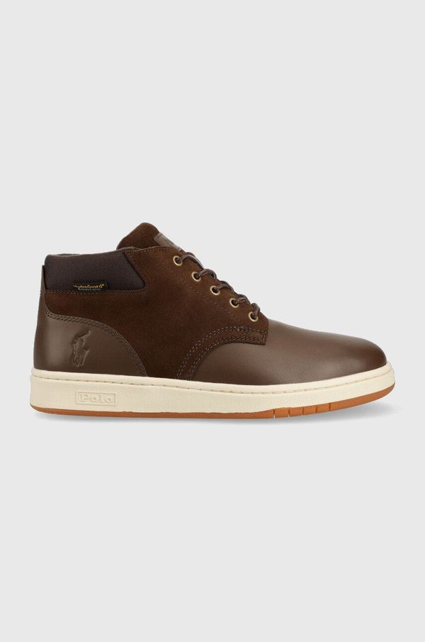 Polo Ralph Lauren Cipele Polo Ralph Lauren Sneaker Boot za muškarce, boja: smeđa