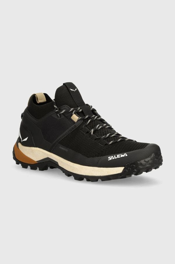 Salewa Cipele Salewa Puez Knit Powertex za muškarce, boja: crna, 00-0000061436