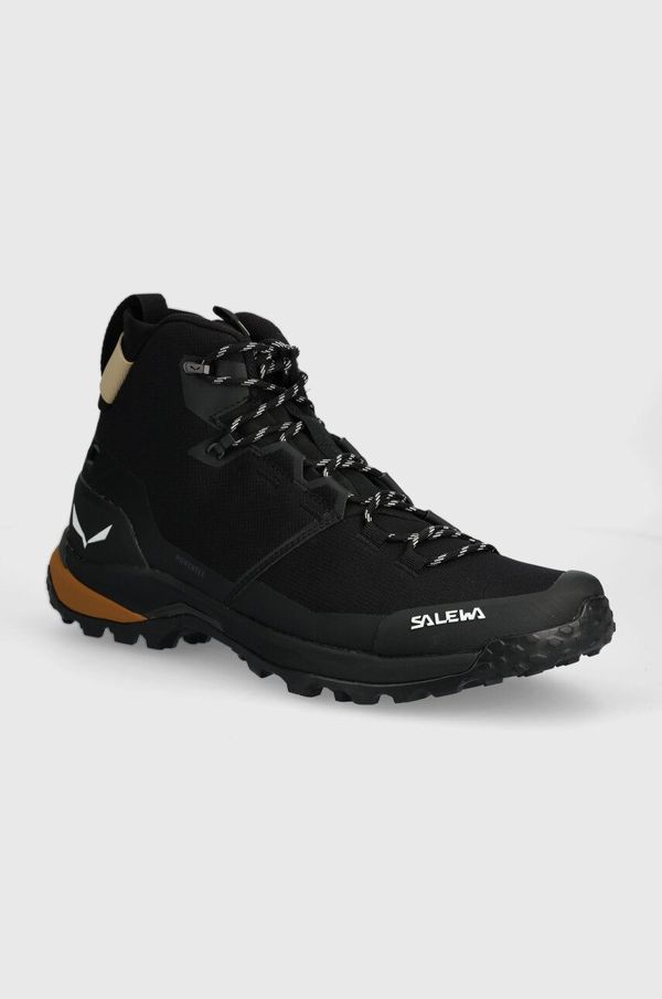 Salewa Cipele Salewa Puez Mid Powertex za muškarce, boja: crna, 00-0000061438