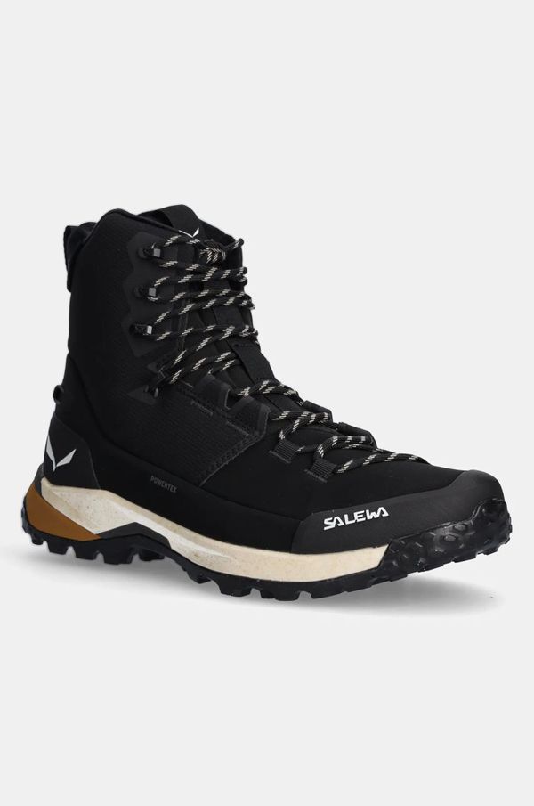 Salewa Cipele Salewa Puez Winter Mid PTX za muškarce, boja: crna, s toplom podstavom, 00.0000061447