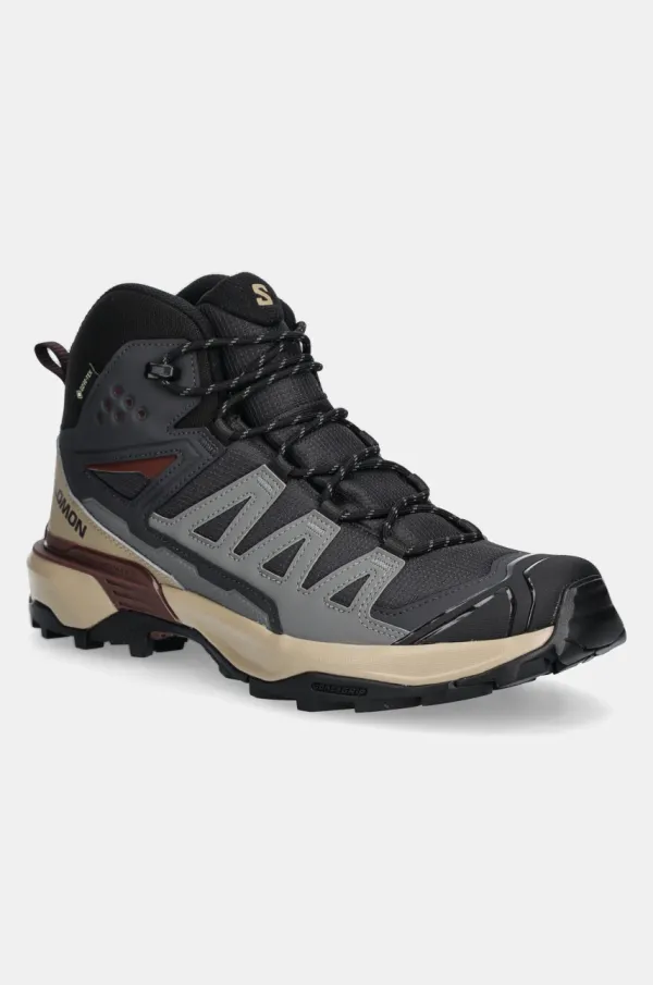 Salomon Cipele Salomon X Ultra 360 Mid GTX za muškarce, boja: siva, sa srednje toplom podstavom, L47743300