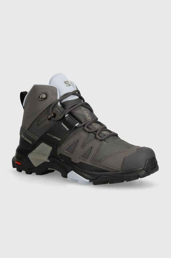 Salomon Cipele Salomon X Ultra 4 Mid GTX za žene, boja: siva, L41625000