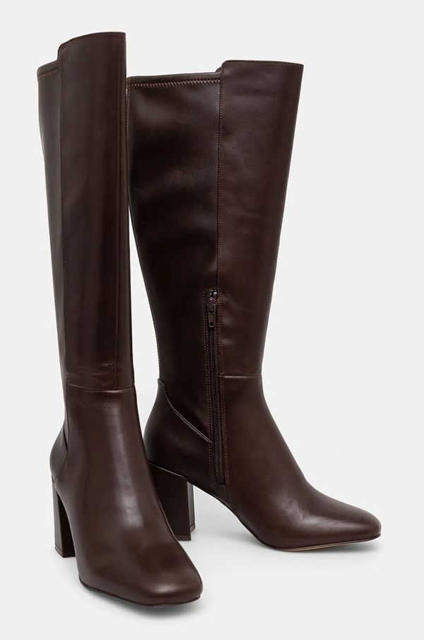 Aldo Čizme Aldo SATORI za žene, boja: smeđa, s debelom potpeticom, 13659553 SATORI