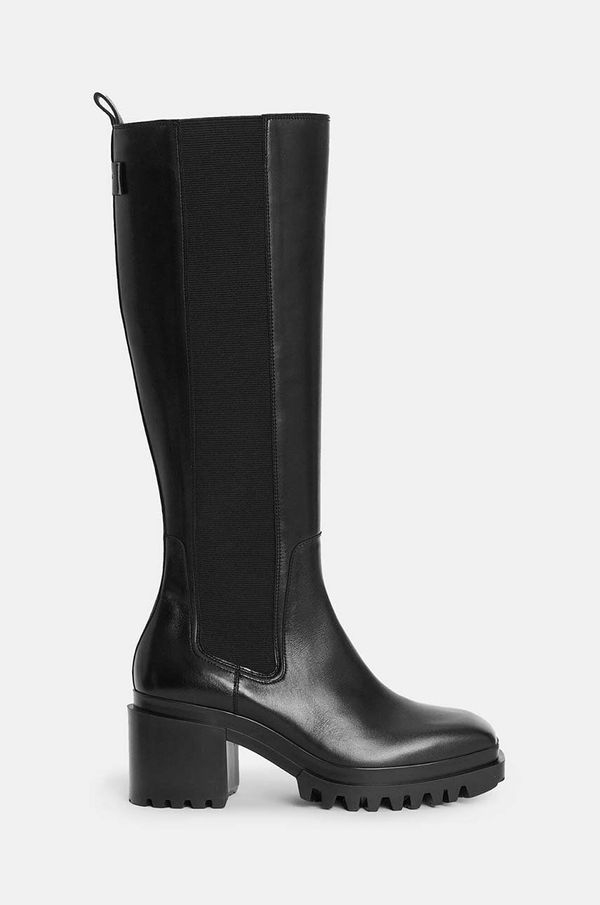 AllSaints Čizme AllSaints Natalia Boot za žene, boja: crna, s debelom potpeticom, W100FB