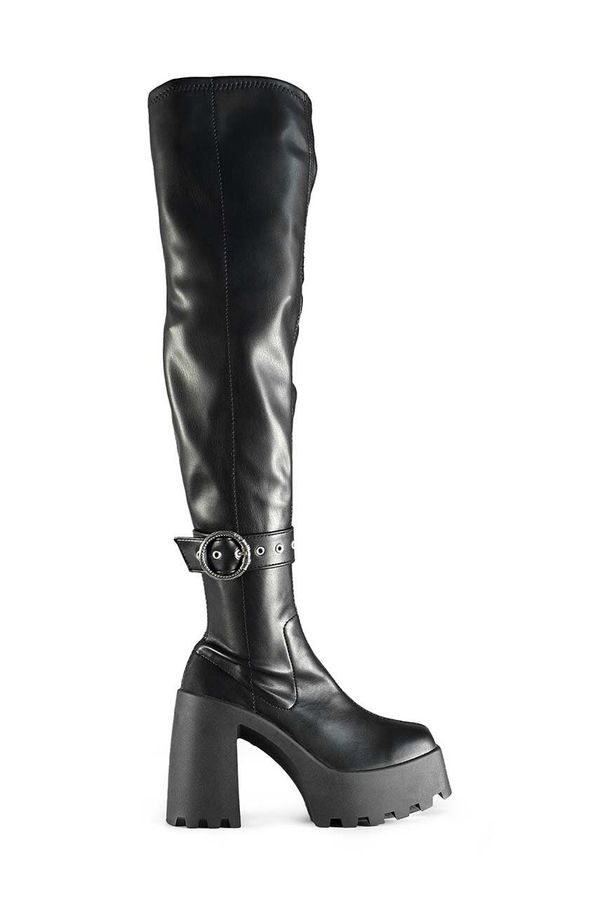 Altercore Čizme Altercore Jenna za žene, boja: crna, s debelom potpeticom, Jenna