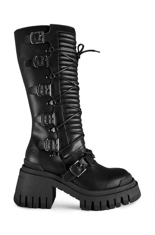 Altercore Čizme Altercore Kara za žene, boja: crna, s debelom potpeticom, Kara Vegan