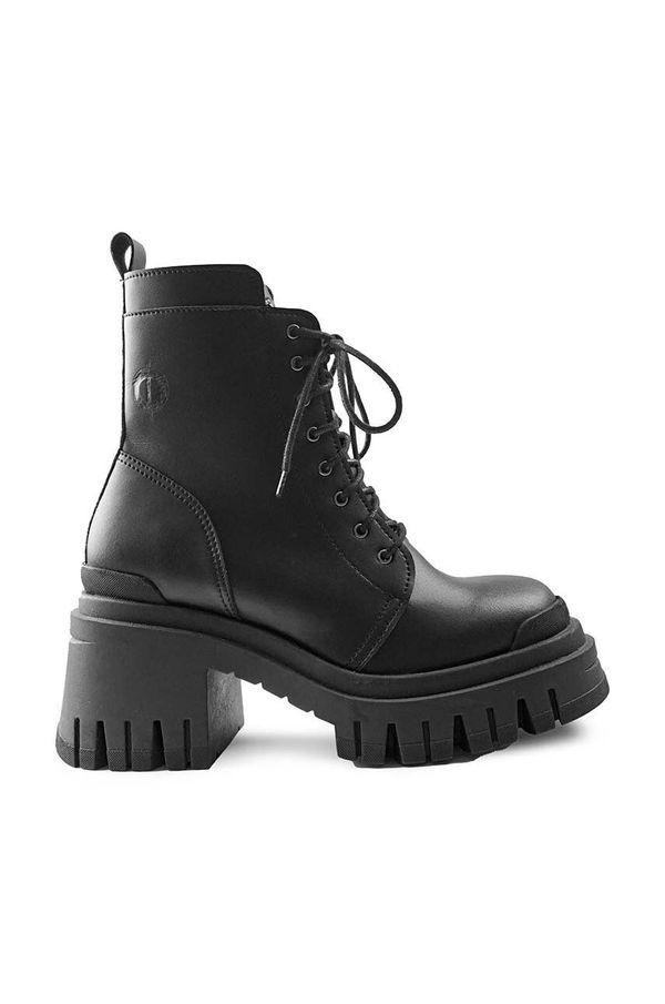 Altercore Čizme Altercore Lacerta za žene, boja: crna, s debelom potpeticom, Lacerta.Vegan