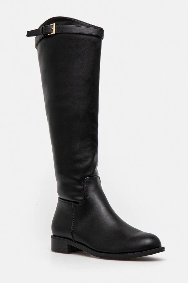 Answear Lab Čizme Answear Lab za žene, boja: crna, ravni potplat