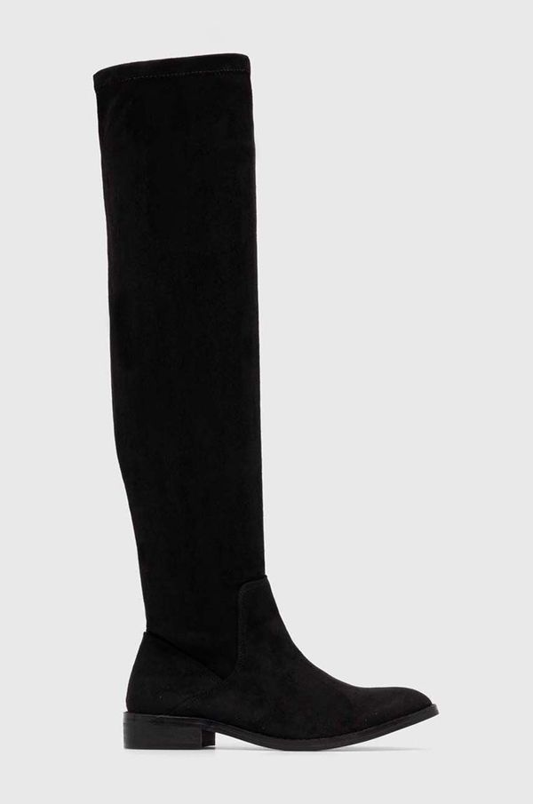 Answear Lab Čizme Answear Lab za žene, boja: crna, ravni potplat