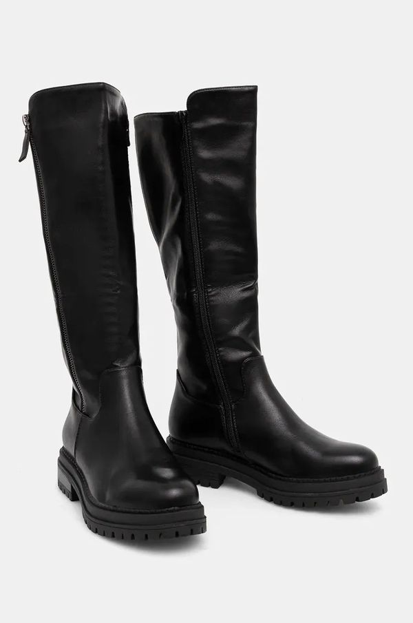 Answear Lab Čizme Answear Lab za žene, boja: crna, ravni potplat