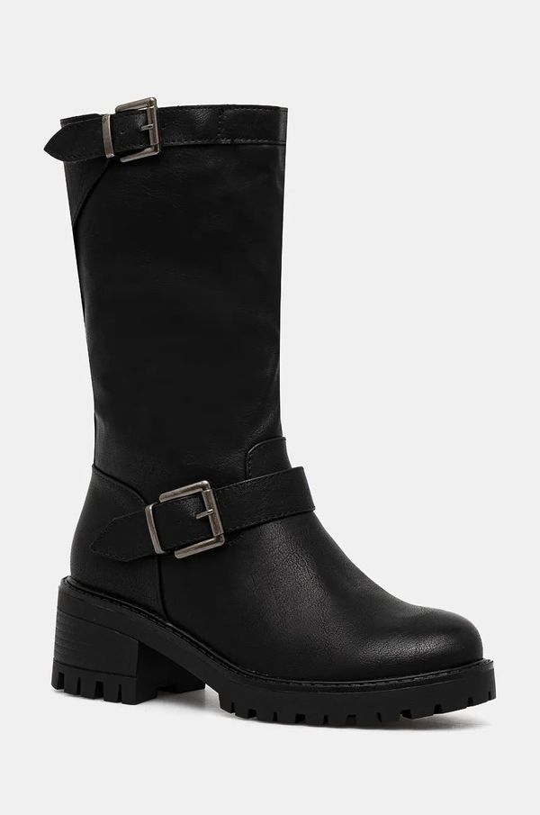 Answear Lab Čizme Answear Lab za žene, boja: crna, s debelom potpeticom