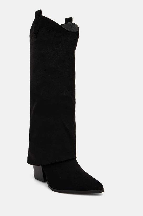 Answear Lab Čizme Answear Lab za žene, boja: crna, s debelom potpeticom