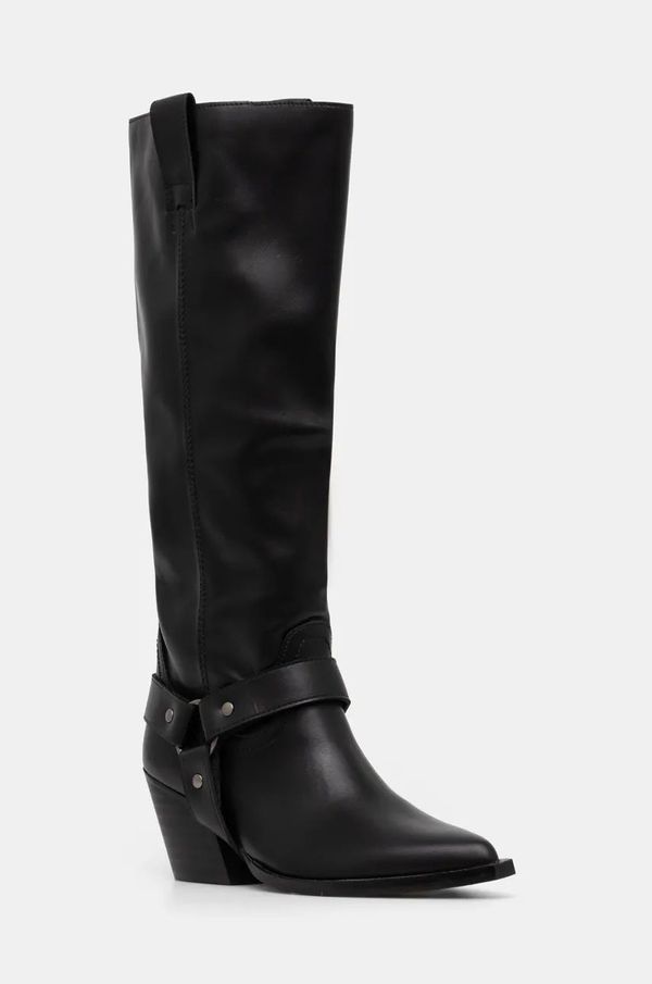 Answear Lab Čizme Answear Lab za žene, boja: crna, s debelom potpeticom