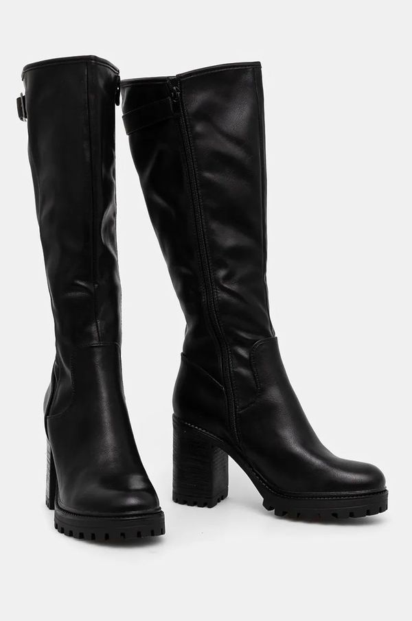 Answear Lab Čizme Answear Lab za žene, boja: crna, s debelom potpeticom