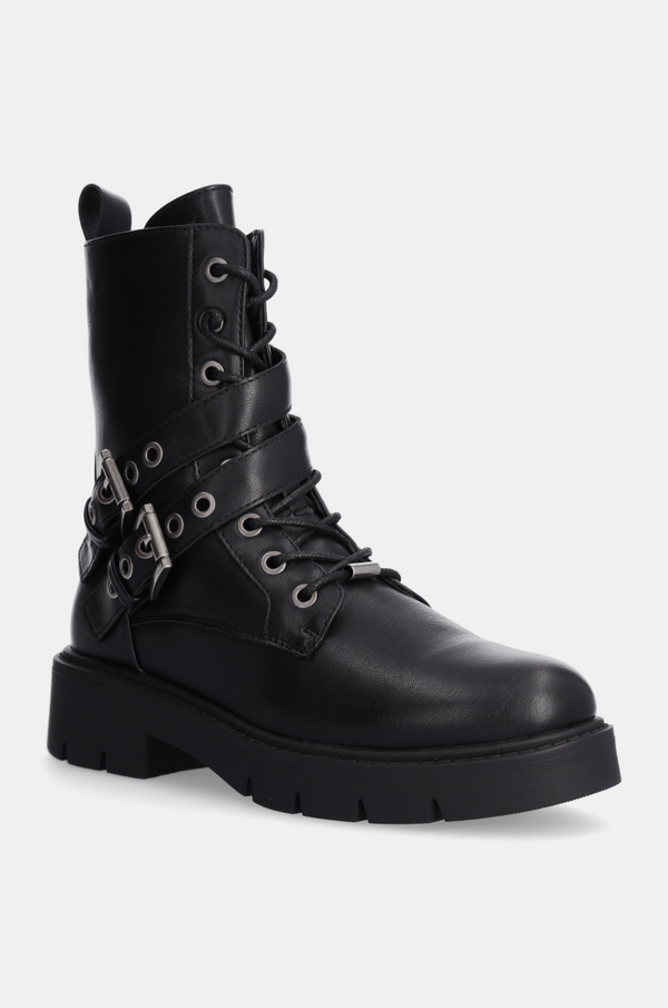 Answear Lab Čizme Answear Lab za žene, boja: crna, s platformom, sa srednje toplom podstavom