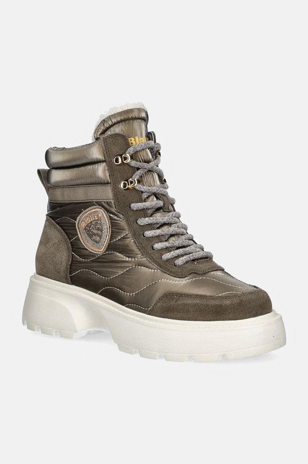 Blauer Čizme Blauer BLANCA za žene, boja: zelena, s platformom, sa srednje toplom podstavom, F4BLANCA03.NYS