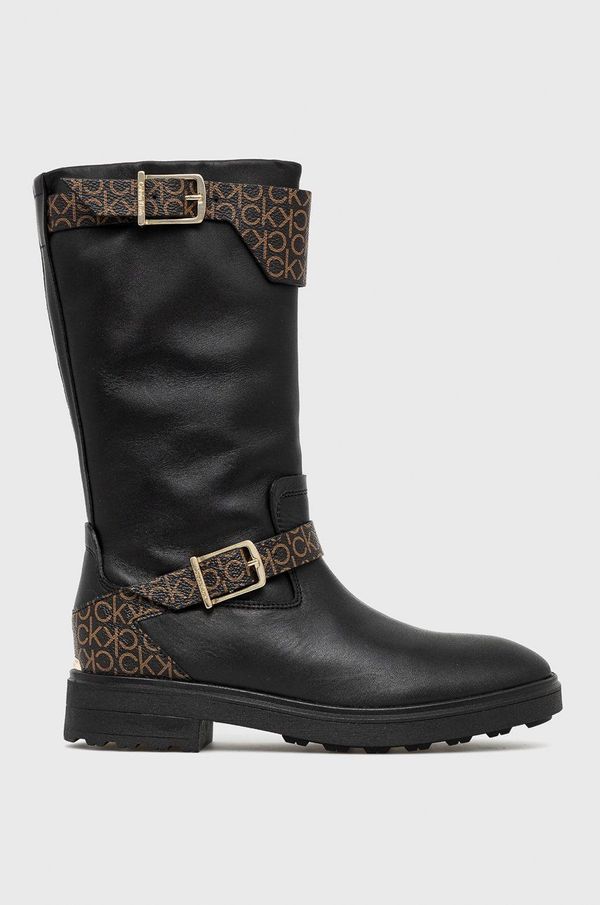 Calvin Klein Čizme Calvin Klein za žene, boja: crna