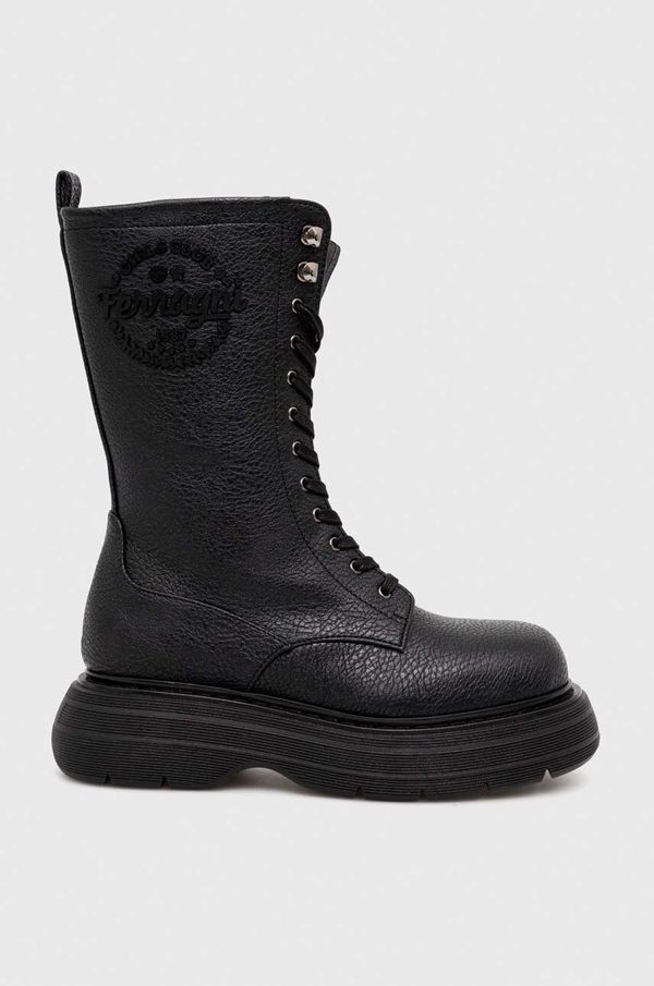 Chiara Ferragni Čizme Chiara Ferragni za žene, boja: crna, s platformom, CF3251_001