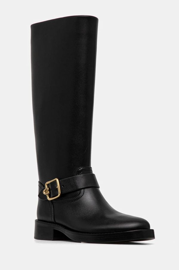 Coach Čizme Coach Madeline za žene, boja: crna, ravni potplat, CW978