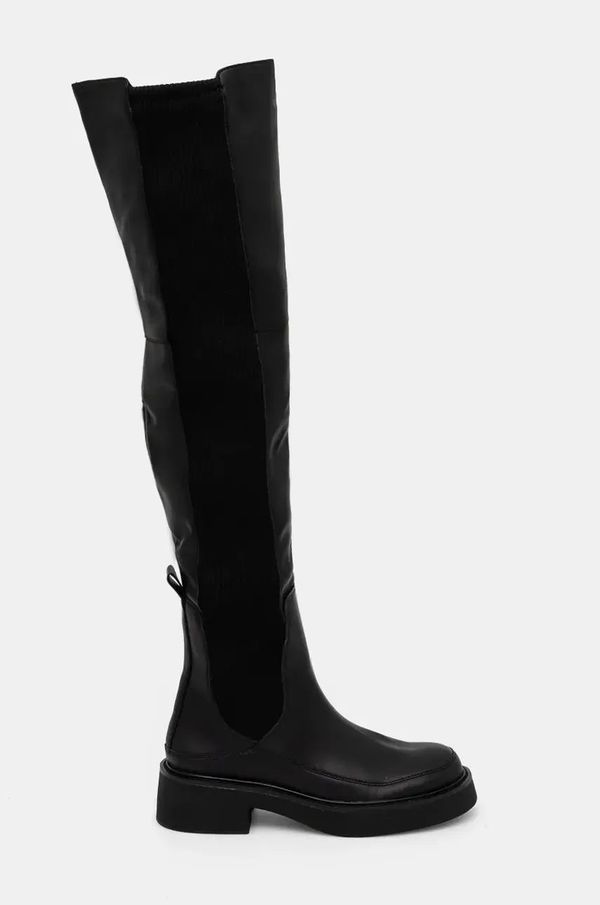 Desigual Čizme Desigual LENA za žene, boja: crna, s platformom, 24WSTP04 2000