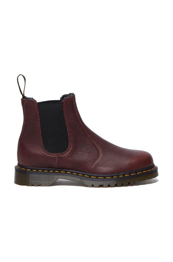 Dr. Martens Čizme Dr. Martens 2976 WL za žene, boja: bordo, ravni potplat, s toplom podstavom, DM31874600
