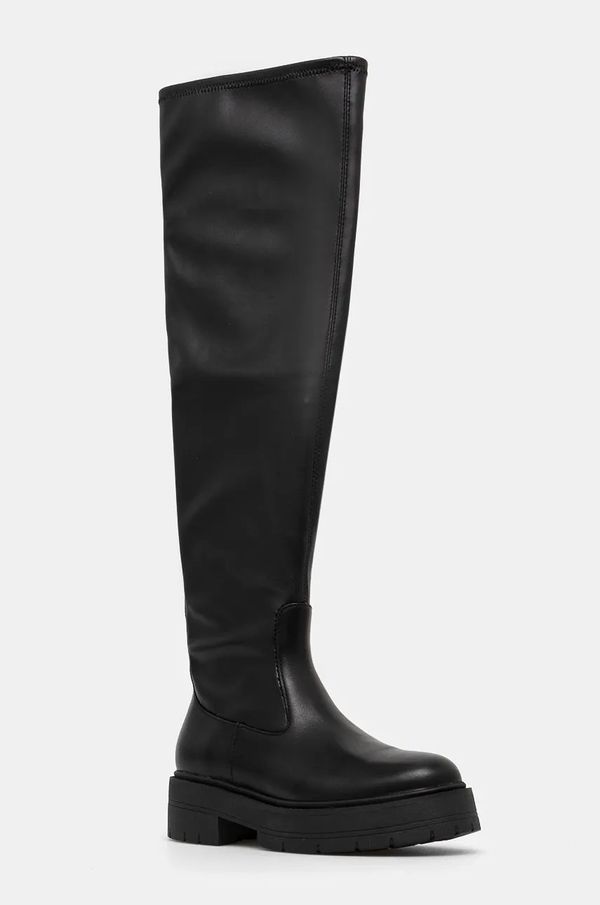 Geox Čizme Geox D SPHERICA EC7 za žene, boja: crna, s platformom, D46VDC 0BC43 C9999