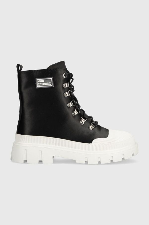 Goe Čizme GOE za žene, boja: crna, s platformom, sa srednje toplom podstavom, MM2N4077.BLACK