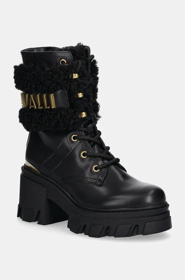 Just Cavalli Čizme Just Cavalli za žene, boja: crna, s debelom potpeticom, 77RA3S98