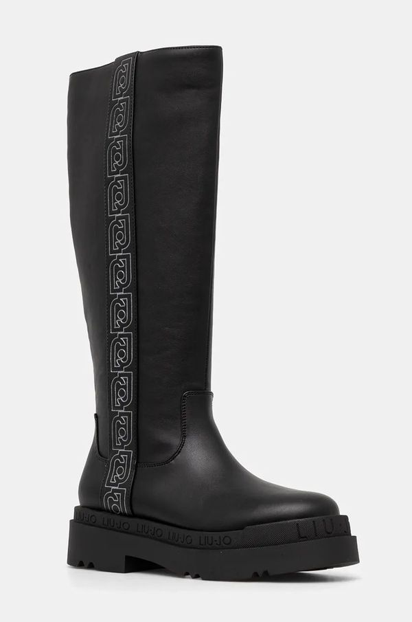 Liu Jo Čizme Liu Jo LOVE 51 za žene, boja: crna, s platformom, SF4049EX17422222