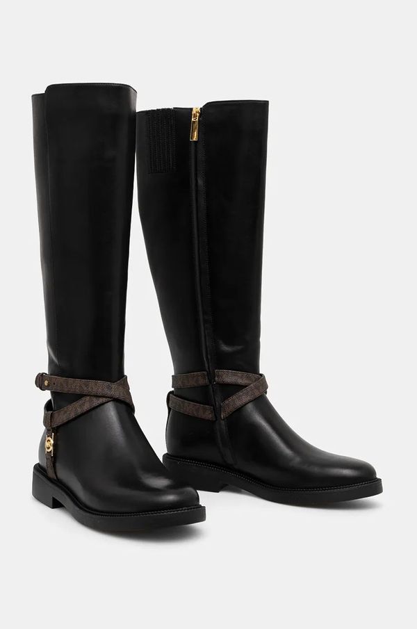 MICHAEL Michael Kors Čizme MICHAEL Michael Kors Abigail za žene, boja: crna, ravni potplat, 40F4ABMB7L.007