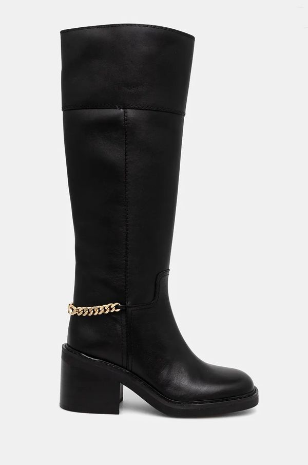 MICHAEL Michael Kors Čizme MICHAEL Michael Kors Carlisle za žene, boja: crna, s debelom potpeticom, 40F4CLMB5L.001