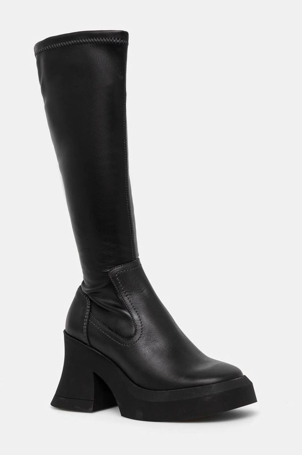 Miista Čizme Miista Birte za žene, boja: crna, s debelom potpeticom, E8_3813
