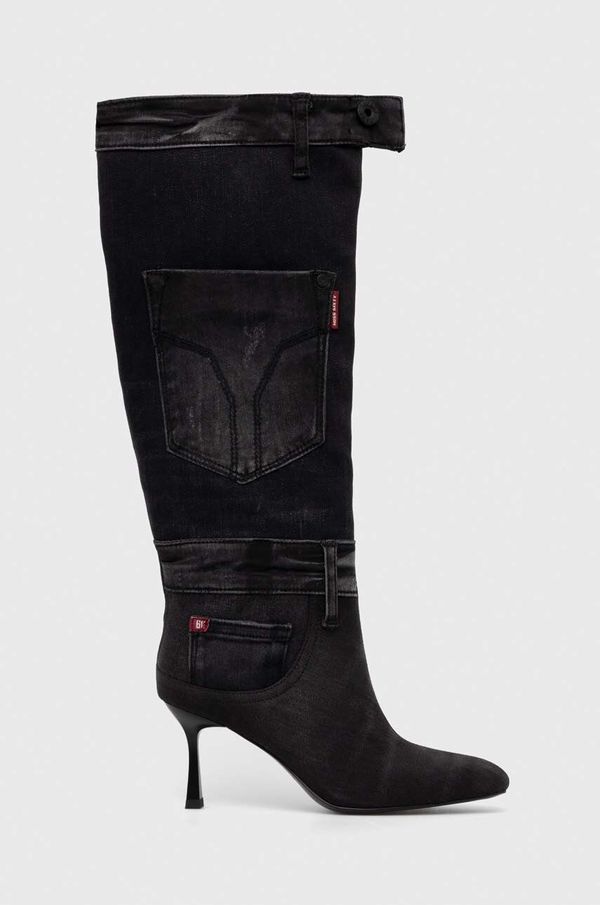 Miss Sixty Čizme Miss Sixty za žene, boja: crna, s tankom potpeticom