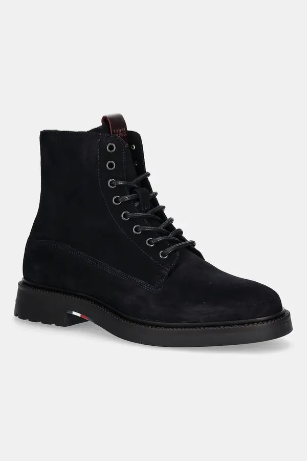 Tommy Hilfiger Čizme od brušene kože Tommy Hilfiger COMFORT LWT SDE BOOT