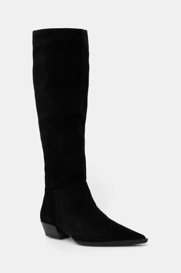 Vagabond Shoemakers Čizme od brušene kože Vagabond Shoemakers CASSIE za žene, boja: crna, s debelom potpeticom, 5850-340-20