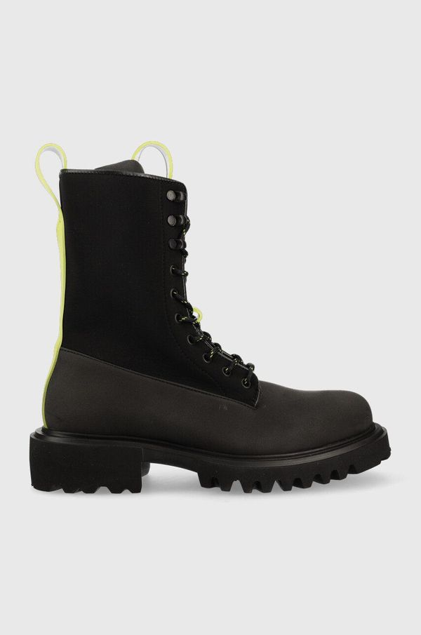 Rains Čizme Rains Palladium x Show Combat Boot Neopren boja: crna, 22610.01-01.Black