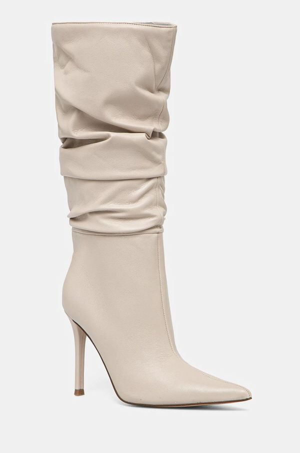 Steve Madden Čizme Steve Madden Schmooze za žene, boja: bež, s tankom potpeticom, SM11003453