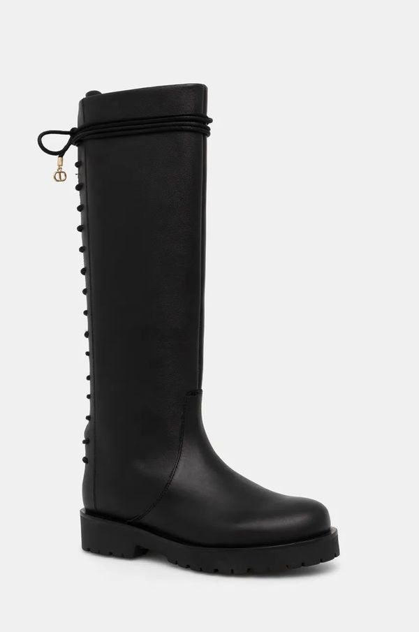 Twinset Čizme Twinset za žene, boja: crna, ravni potplat, 242TGT164