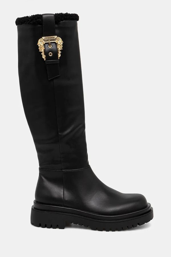 Versace Jeans Couture Čizme Versace Jeans Couture Drew za žene, boja: crna, s platformom, 77VA3S65 ZS865 899