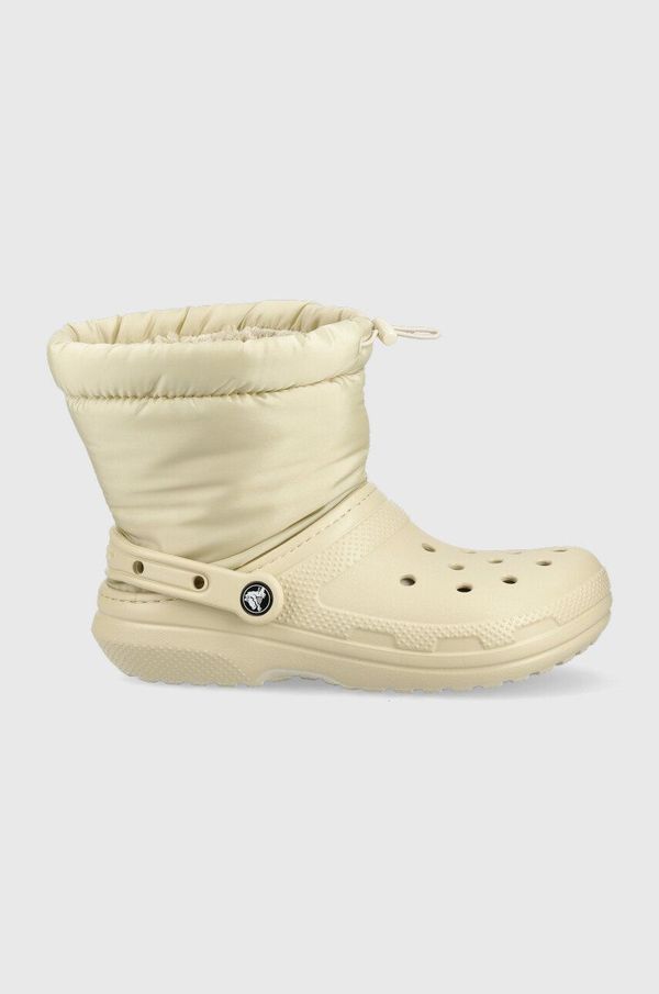Crocs Čizme za snijeg Crocs Classic Lined Neo Puff Boot boja: bež