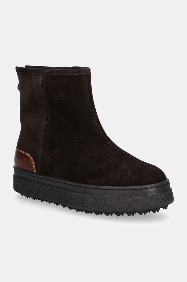 Gant Čizme za snijeg od brušene kože Gant Snowhill boja: smeđa, 29543783 G399