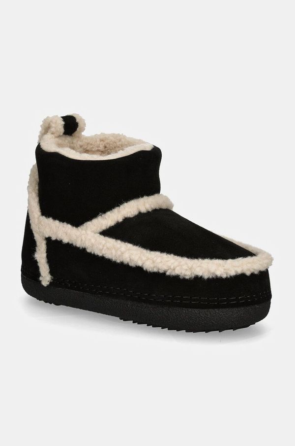 Inuikii Čizme za snijeg od brušene kože Inuikii Classic Shearling Low boja: crna, 75101-009
